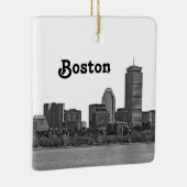 Boston Skyline Etched Keramikornament (Rechts)
