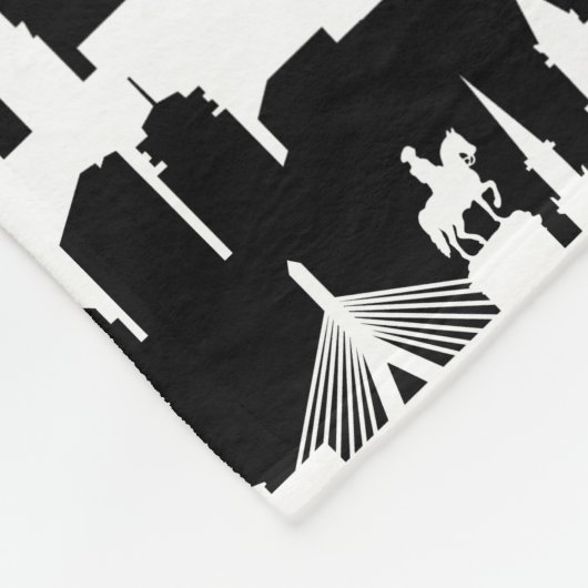Boston Skyline Fleecedecke (Ecke)