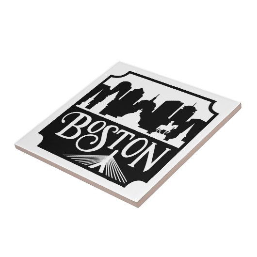 Boston Skyline Fliese (Seite)