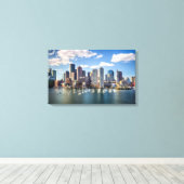 Boston skyline from waterfront leinwanddruck (Insitu (Holzboden))