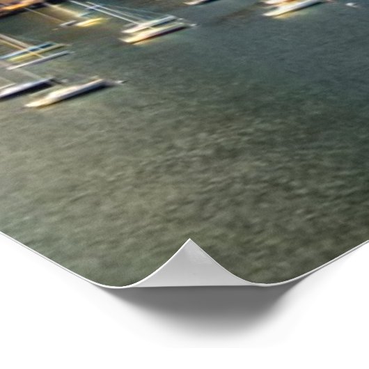 Boston skyline from waterfront poster (Ecke)