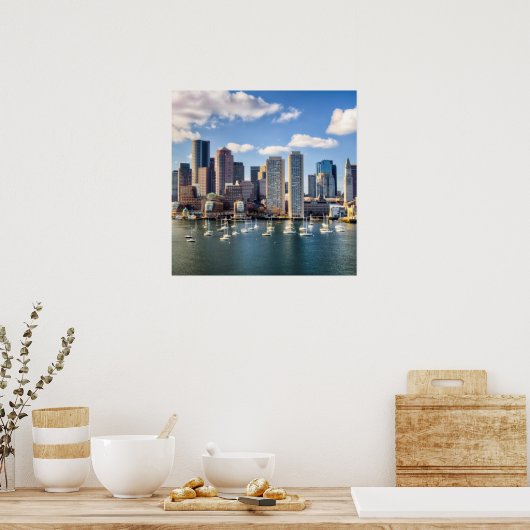 Boston skyline from waterfront poster (Küche)