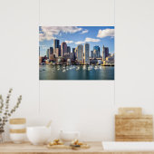 Boston skyline from waterfront poster (Küche)