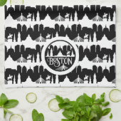 Boston Skyline Geschirrtuch (Gefaltet)