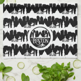 Boston Skyline Geschirrtuch
