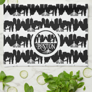 Boston Skyline Geschirrtuch