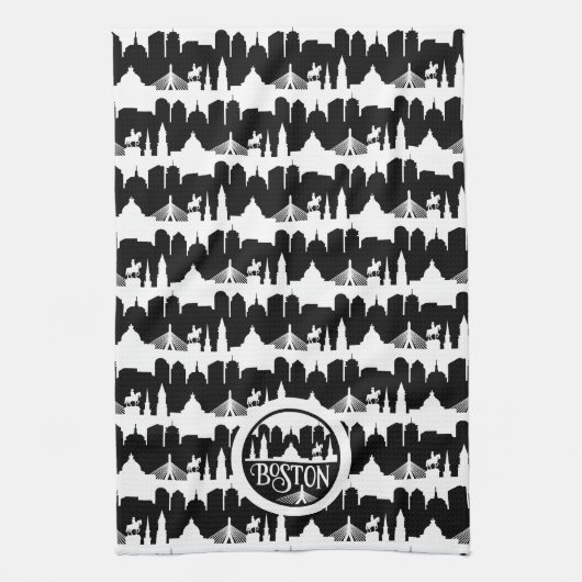 Boston Skyline Geschirrtuch (Vertikal)