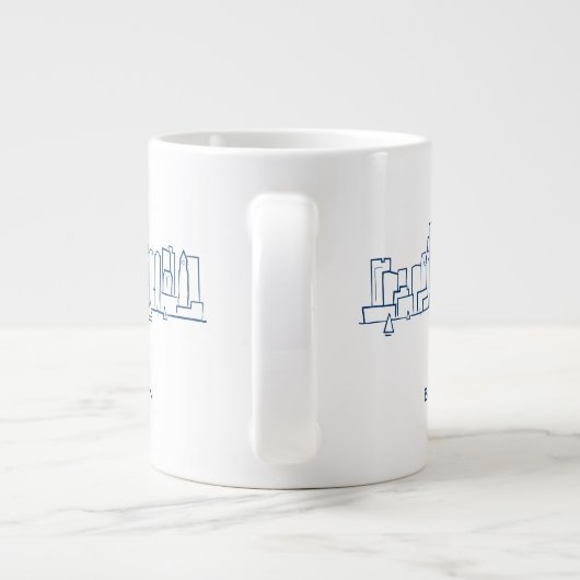 Boston Skyline Jumbo-Tasse (Rückseite)