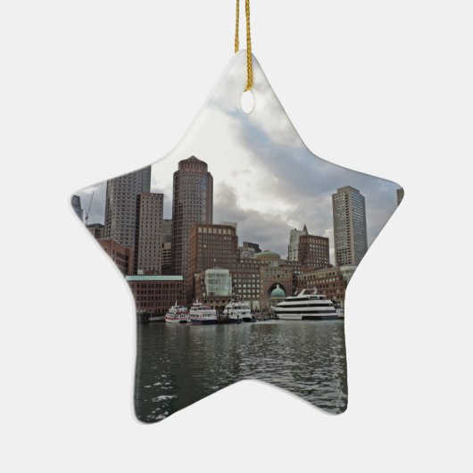 Boston-Skyline Keramik Ornament (Rechts)