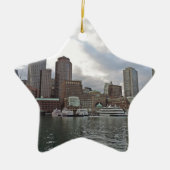 Boston-Skyline Keramik Ornament (Vorne)