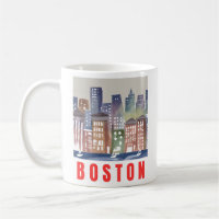 Boston Skyline Kunst: Historische Sehenswürdigkeit