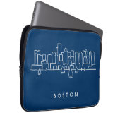 Boston-Skyline Laptopschutzhülle (Vorne Rechts)