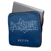 Boston-Skyline Laptopschutzhülle (Vorderseite Links)