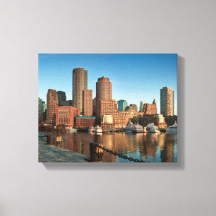 Boston-Skyline Leinwanddruck