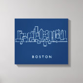 Boston Skyline Leinwanddruck (Vorderseite)