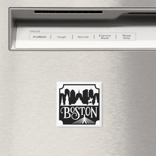 Boston Skyline Magnet (In Situ (Geschirrspüler))