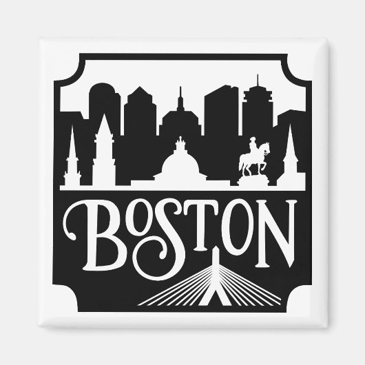 Boston Skyline Magnet (Vorne)