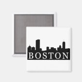 Boston Skyline Magnet (Vorderseite/Rückseite)