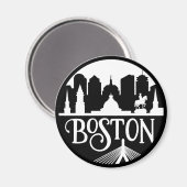 Boston Skyline Magnet (Vorderseite/Rückseite)