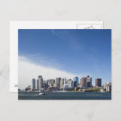 Boston Skyline, Massachusetts Postkarte (Vorne/Hinten)