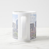 Boston Skyline mit Custom House Tower Jumbo-Tasse (Rückseite)