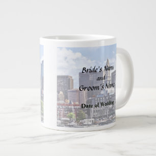 Boston Skyline mit Custom House Tower Jumbo-Tasse