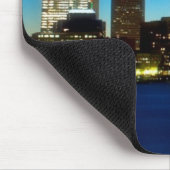 Boston-Skyline mit Mond Mousepad (Ecke)