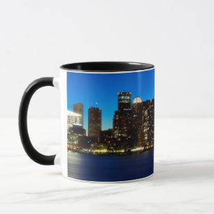 Boston-Skyline mit Mond Tasse