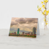 Boston Skyline-Mitteilungskarten Karte (Gelbe Blume)