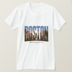 💙 Boston Skyline Moderne Stadtstyle 💙 T-Shirt