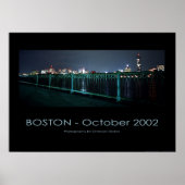 Boston - Skyline@night Poster (Vorne)