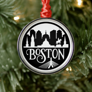 Boston Skyline Ornament Aus Metall