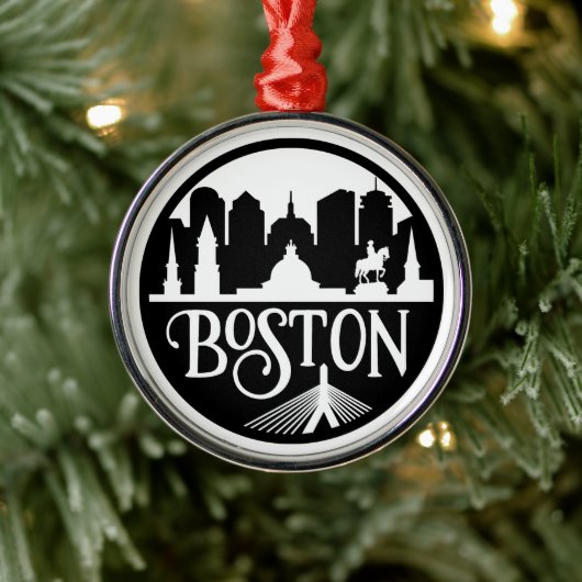 Boston Skyline Ornament Aus Metall (Baum)