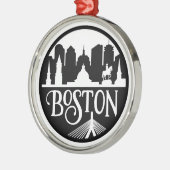 Boston Skyline Ornament Aus Metall (Links)