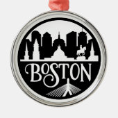 Boston Skyline Ornament Aus Metall (Vorne)