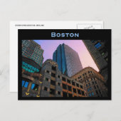 Boston Skyline Postcard Postkarte (Vorne/Hinten)