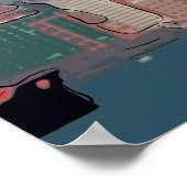 Boston Skyline Poster (Ecke)