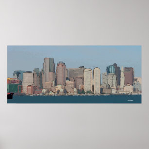 Boston-Skyline Poster