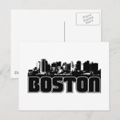 Boston Skyline Postkarte (Vorne/Hinten)