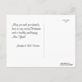 Boston Skyline Red Snowflake Weihnachten (Rückseite)