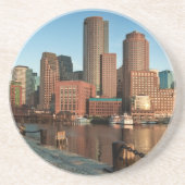 Boston-Skyline Sandstein Untersetzer (Vorne)