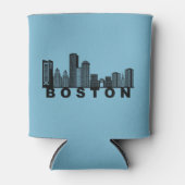 Boston Skyline Silhouette  Dosenkühler (Vorderseite)