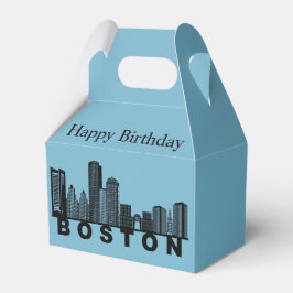 Boston Skyline Silhouette  Geschenkschachtel
