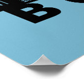 Boston Skyline Silhouette Poster (Ecke)