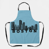 Boston Skyline Silhouette Schürze (Vorderseite)