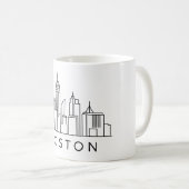 Boston Skyline - Stadtbild Kaffeetasse (VorderseiteRechts)