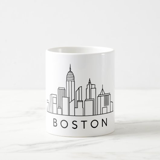 Boston Skyline - Stadtbild Kaffeetasse (Mittel)