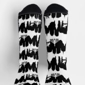 Boston Skyline Stripe Socken (Oben)