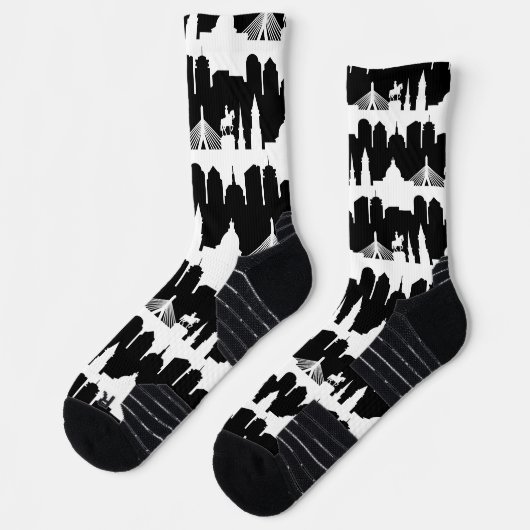 Boston Skyline Stripe Socken (Links)