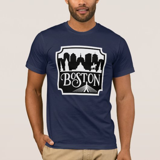Boston Skyline T-Shirt (Vorderseite)